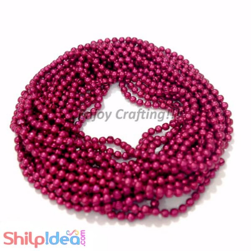 Metal Ball Chain 1.5mm - Pink - 2 meter
